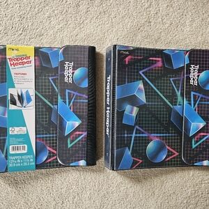 Trapper Keeper Retro Geometric 3-Ring Binder - Set Of 2